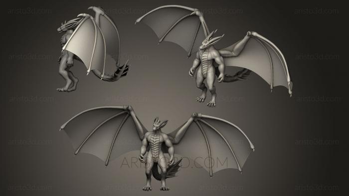 Figurines heroes, monsters and demons (STKM_0323) 3D model for CNC machine